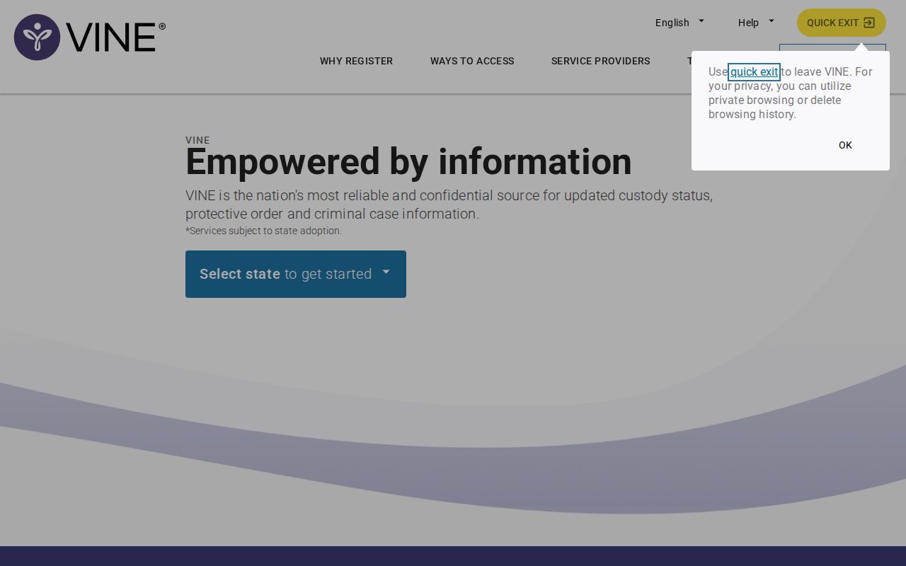 Conejos County arrest lookup VINELink custody notifications