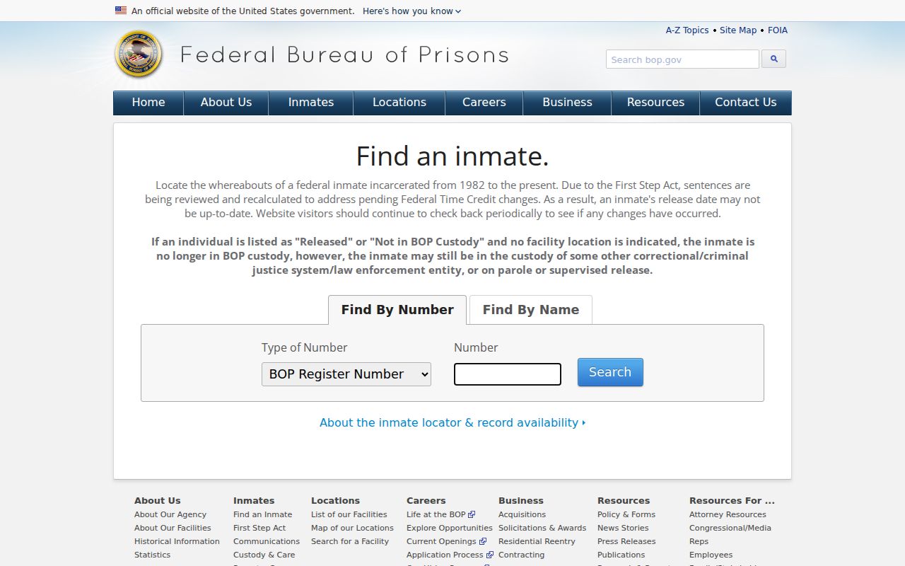 Conejos County criminal history federal inmate locator